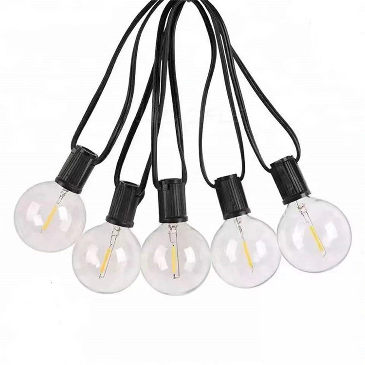 50ft 1-Pack Outdoor G40 LED Globe String Lights Dimmable Waterproof Shatterproof Light Strings with 52 Bulbs Connectable Commercial Hanging Lights for Christmas Patio House Backyard Balcony Party